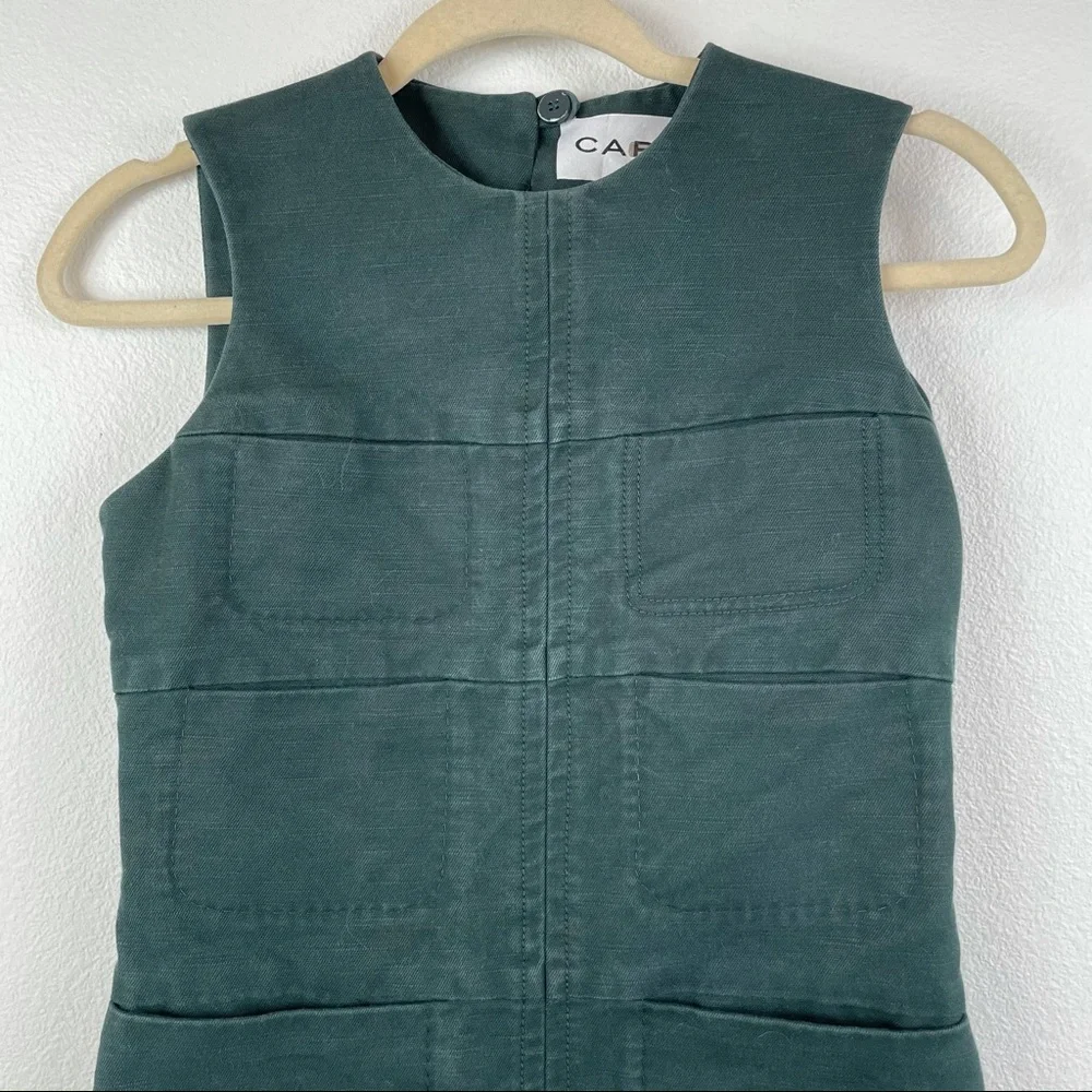 CARVEN Dexter Shift Dress in Green Size 34 - Picture 4 of 11